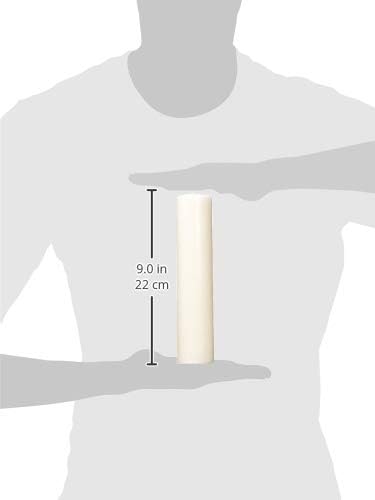 Jeco 9 Inch White Pillar Candle