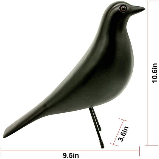 Mid Century Sculpture House Bird - Office Decor Desk Dove Ornament Arts Gift Replica (Yellow)