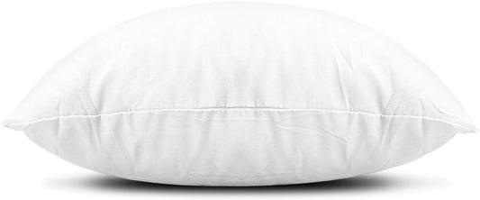 EDOW Throw Pillow Inserts, Set of 2 Lightweight Down Alternative Polyester Pillow, Couch Cushion, Sham Stuffer, Machine Washable. (White, 12x20)
