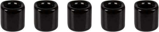 Mega Candles 5 pcs Black 1/2 Inch Diameter Ceramic Chime Ritual Spell Candle Holders, Great for Casting Chimes, Meditation, Rituals, Spells, Vigil, Witchcraft, Wiccan Supplies