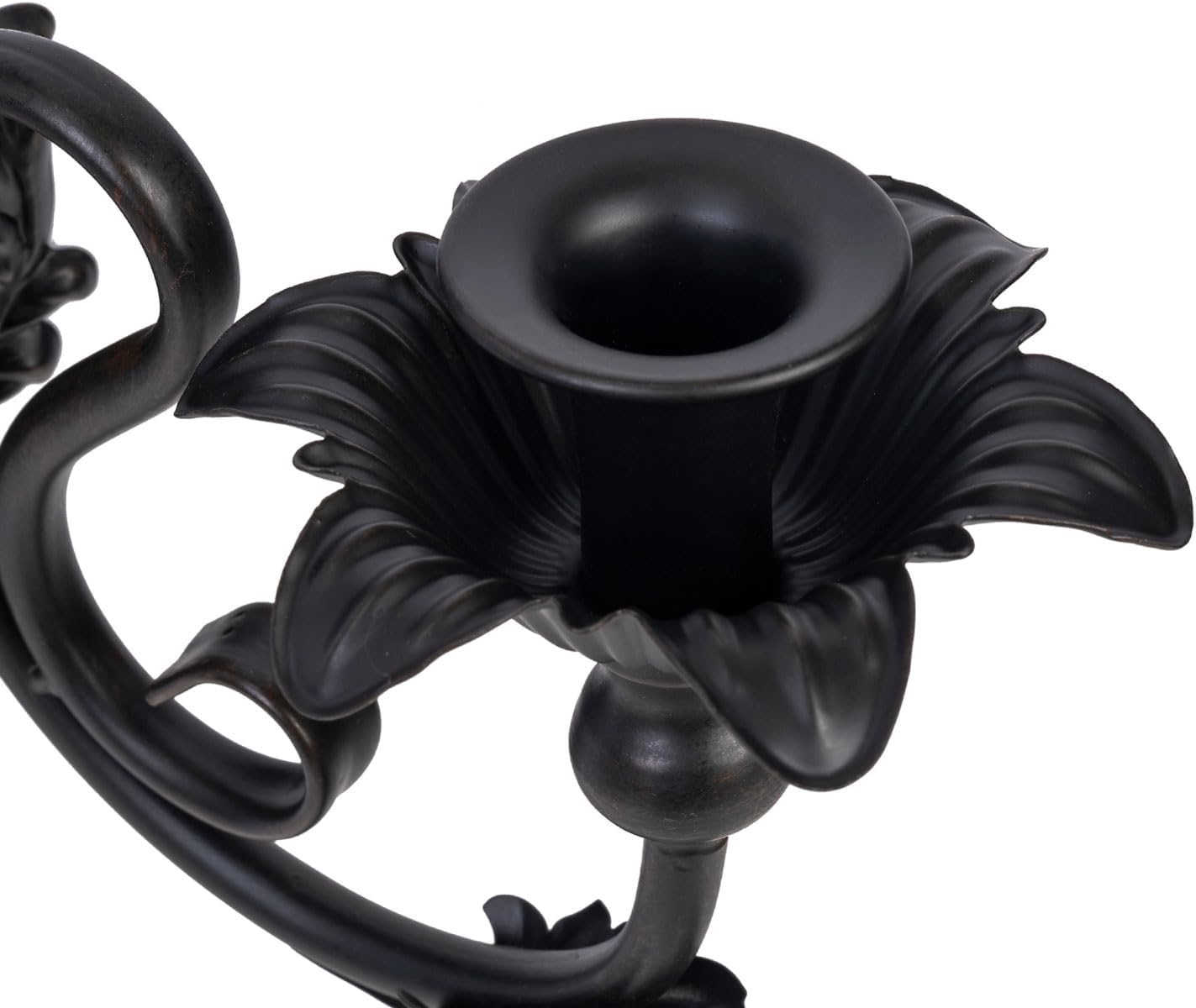 CC wonderland zone Candle Sconce(Set of 2)-Metal Gothic Wall Decorations-Rustic Home Decor-Black Gold Wall Candle Sconces,Dark Academia Decor