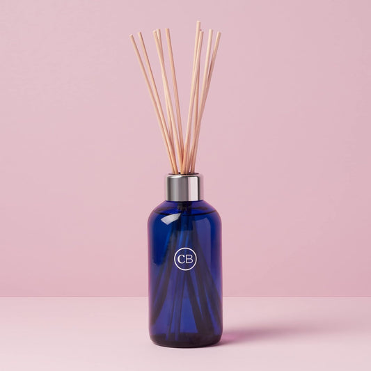 Capri Blue Volcano Reed Diffuser Set - Includes Reed Diffuser Sticks, Fragrance Oil, and Glass Bottle - Luxury Scented Room Freshener - White (8 fl oz)
