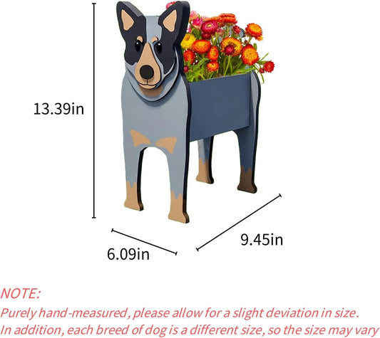 Golden Doodle Dog Planter, Cute Animal Shaped Plant Pot, Dog Flower Pot, Gifts for Women & Pet Lovers, Indoor Outdoor Garden Home Office Decor, 9.45 x 7.17 x 13.82 Inches - Colors B