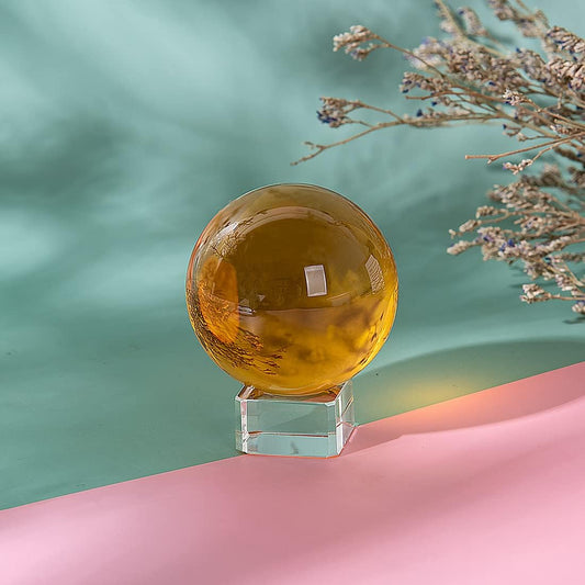 LONGWIN 50mm(2 inch) K9 Photography Solid Crystal Glass Ball Sphere with Free Stand Suncatcher (Clear)