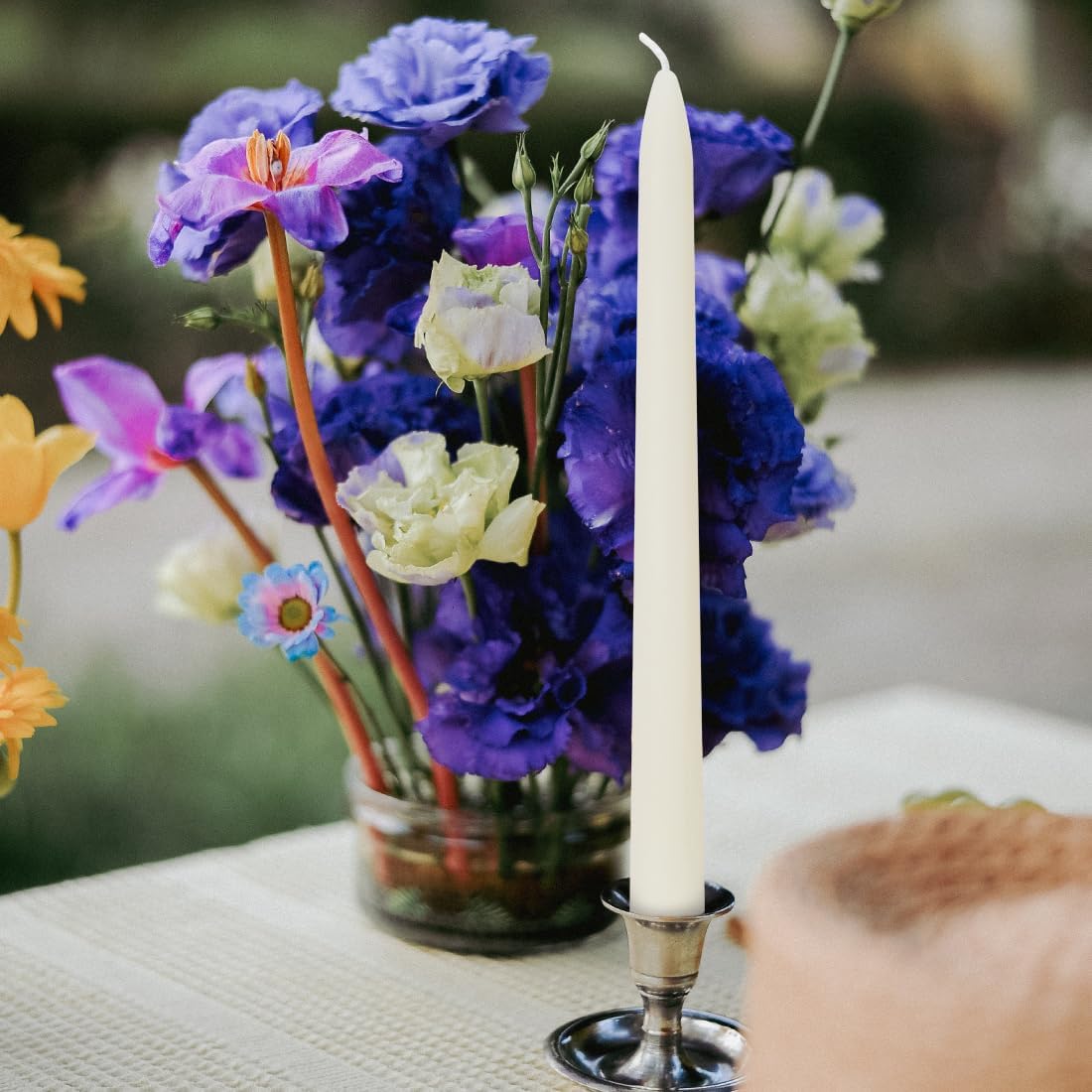 16PCS Beeswax Taper Candles, 9" Handmade Natural Candles, Dripless and Smokeless,9 Hour Burn Time