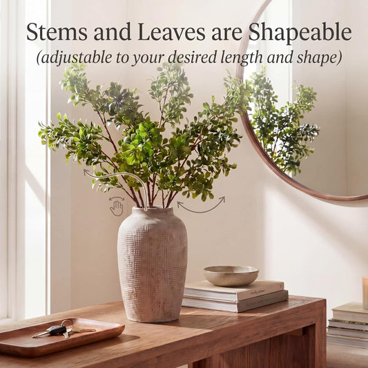 Yinder 3 Pack 27.7 Inch Artificial Eucalyptus Stems Realistic Fake Greenery Plants Eucalyptus Leaves Plant Branches Decorative for Vase Arrangements Home Farmhouse & Boho Decor Wedding Bouquets
