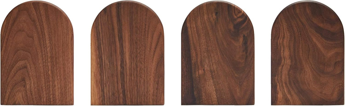 Pandapark Wood,Non-Skid Bookend for Shelves,Heavy Duty,Book Stand for CDs,1 Pair