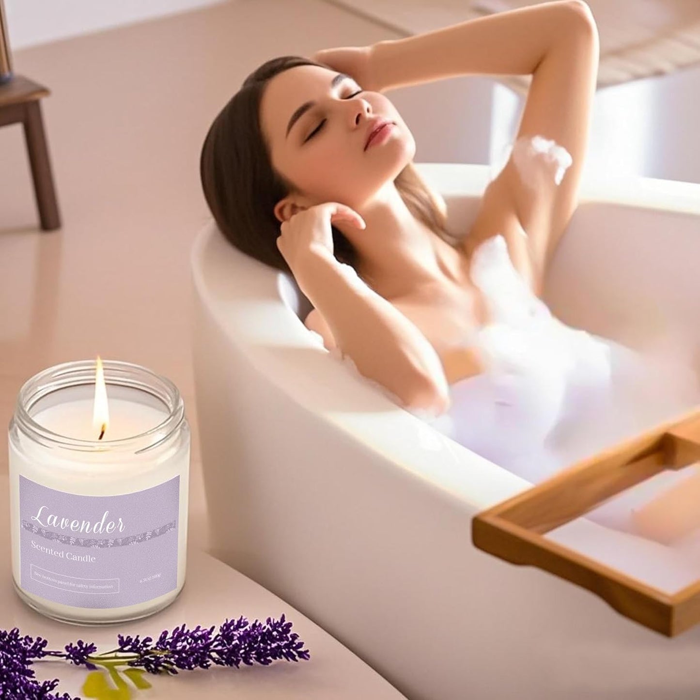 6 Pack Scented Candles Gift Set, Long Lasting Aromatherapy Candles for Home, 37.8 oz 300 Hour Burn, Lavender Jasmine Vanilla Sage Sandalwood Rose Eucalyptus Mint, Gifts for Women