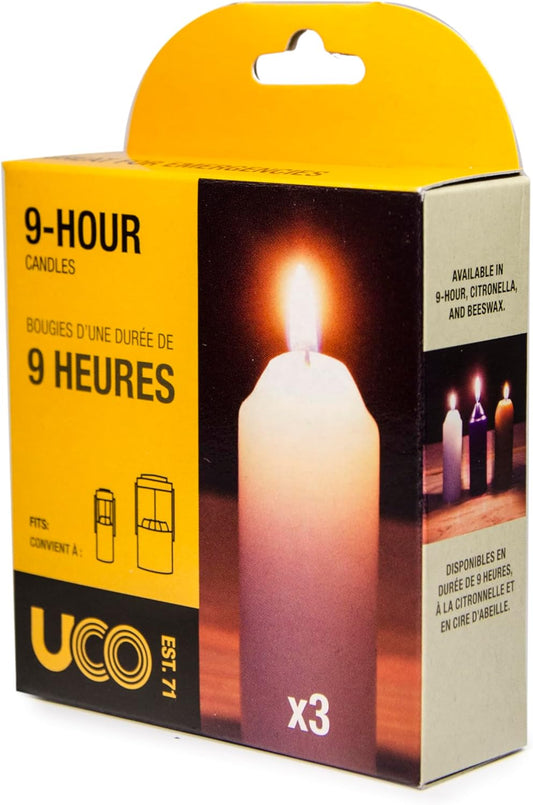 Candles for UCO Candle Lanterns, Long-Burning Candles for Outdoor, Camping, Prepping Supplies and Emergency Preparedness