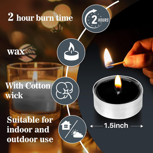 Mixed Color Tea Lights Candles Bulk - 25pcs Mini Votive Tea Lights Shabbat Candles Soy Candle Mini Candle with Cotton Wick for Home Decoration,Wedding, Emergencies