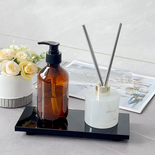 Pedestal Soap Dish, Acrylic Soap Tray for Kitchen, Soap Bottle Riser Stand for Kitchen Sink, Bathroom, Clear