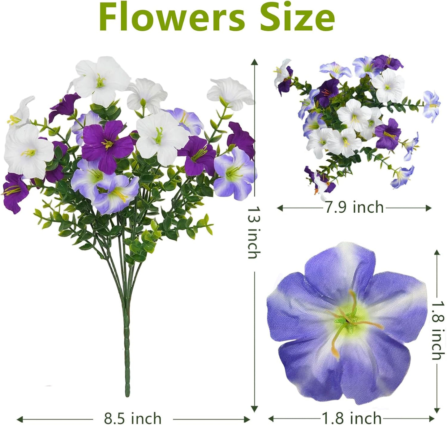 2 Set Artificial Hanging Flowers with Basket for Outdoor Spring Summer Decor, 2 Hanging Planters with 24 Pcs Silk Daisy Flowers for Garden Porch Patio Balcony Decoration