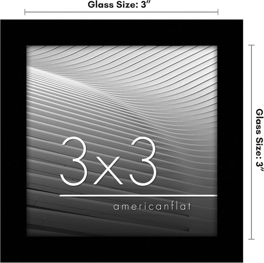 Americanflat 24x36 Poster Frame with Polished Plexiglass - Streamline Collection - Thin Border Picture Frame for Wall Display - Hanging Hardware Included - Black - Colors C