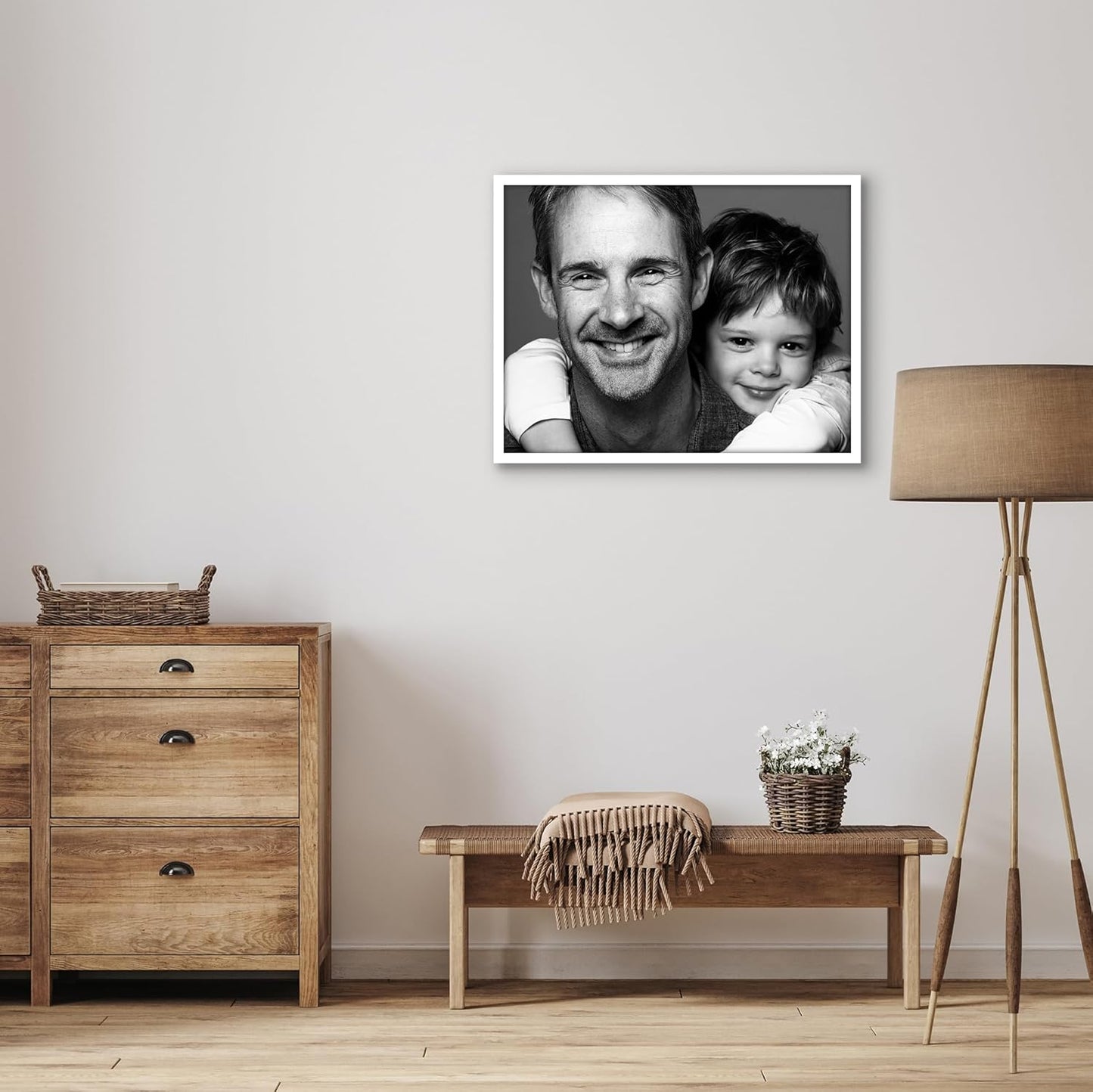 Americanflat 24x36 Poster Frame with Polished Plexiglass - Streamline Collection - Thin Border Picture Frame for Wall Display - Hanging Hardware Included - Black - Colors B