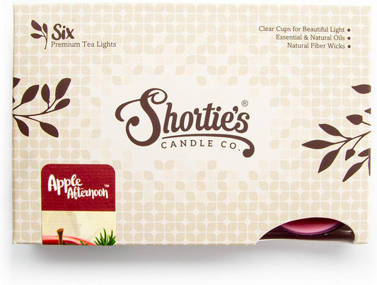 Shortie's Candle Company Coconut Cove Premium Tealight Candles - 6 White Highly Scented Tea Lights - Beautiful Candlelight - Made in the USA - Fruit & Berry Collection