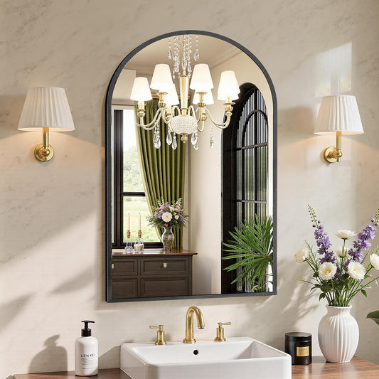 NEWBULIG Gold Round Wall Mirror 36 Inch, Bathroom Mirrors for Over Sink, Wall Decor for Bathroom, Entryway, Bedroom, Vanity