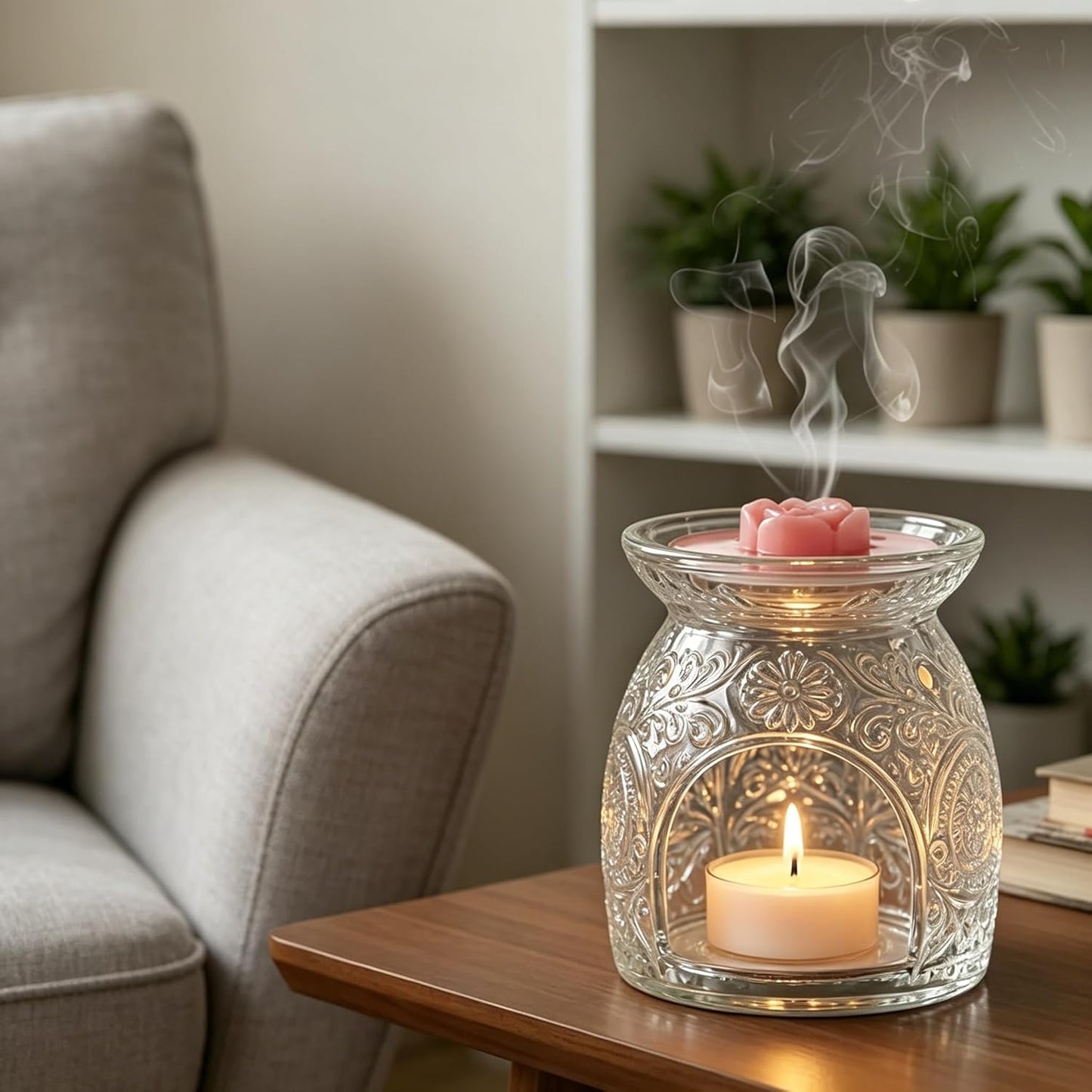 Soy Wax Tealight Candles 100 Packs, 4 Hour Long Burning, Unscented White Smokeless Candles, Non-Toxic Paraffin-Free Clear Acrylic Cup Tea Lights for Weddings, Home, Emergencies & Dinner