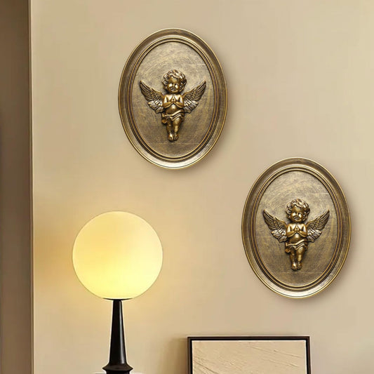 Vintage Bird Wall Sculpture,Antique Wall Decor,Retro Art Birds Sculpture,Hand Painted Wall Decoration with Embossed Couple Birds Design,Vintage Wall Decor for Living Room Bedroom Dining Room Hallway, Mothers Day Gifts