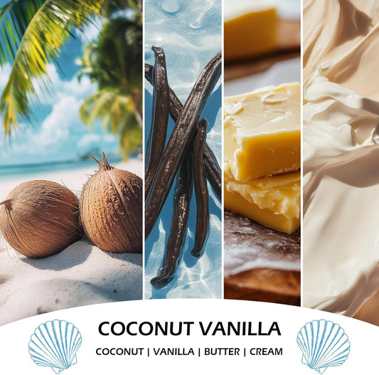Scented Candles Set, 4 Pack Soy Candles for Home Scented, Candle Gifts for Men Women, Scents of Pineapple Cocktail/Coconut Vanilla/Pink Sands/Bahamian Breeze