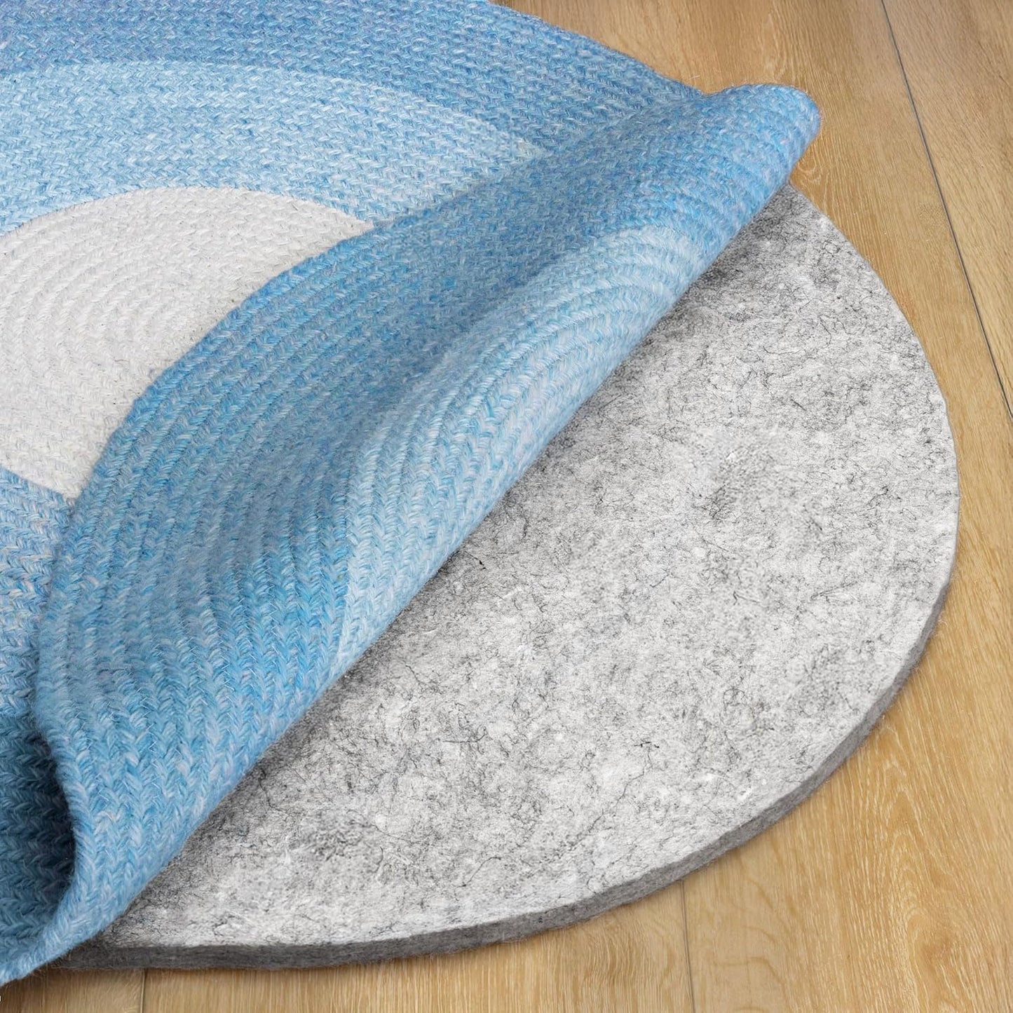 RUGPADUSA - Basics - 8'x10' - 1/4" Thick - 100% Felt - Protective Cushioning Rug Pad - Safe for All Floors and Finishes Including Hardwoods - Colors B