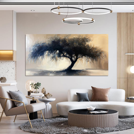 Canvas Wall Art Decor Artwork for Walls Green Wall Art Decor Tree of Life Wall Art for Living Room Wall Art Paintings Prints Gold Tree Wall Decor Art Art Work for Room Home Office Wall Decor 24" X 48"