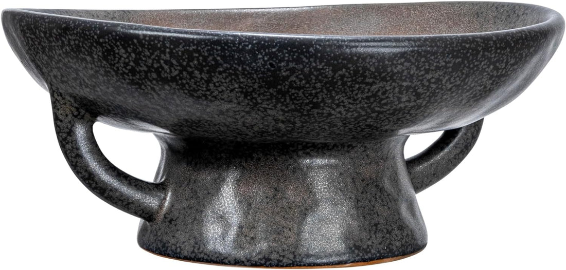 Creative Co-Op Stoneware Bowl w Reactive Glaze, White