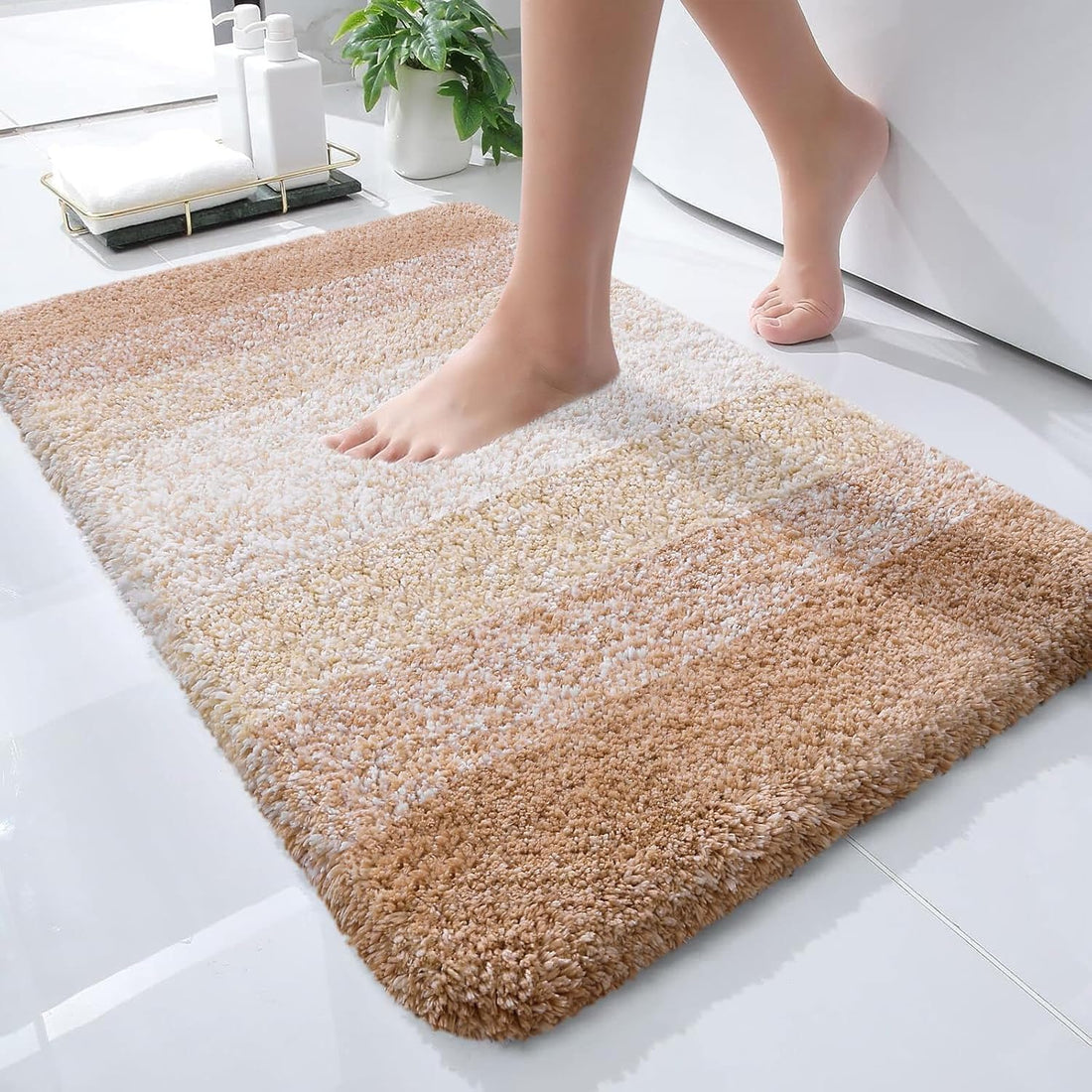 OLANLY Bathroom Rugs Mat 30x20, Extra Soft Absorbent Microfiber Bath Rugs, Rubber Backing, Quick Dry, Machine Washable Bath M