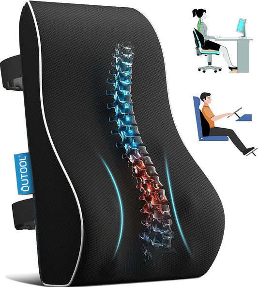 Lumbar Support Pillow for Office Chair, Office Home Essentials,Gifts for Mom,Dad, Back Support Pillow for Car, Chair Cushions