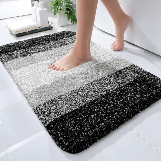OLANLY Bathroom Rugs Mat 30x20, Extra Soft Absorbent Microfiber Bath Rugs, Rubber Backing, Quick Dry, Machine Washable Bath M
