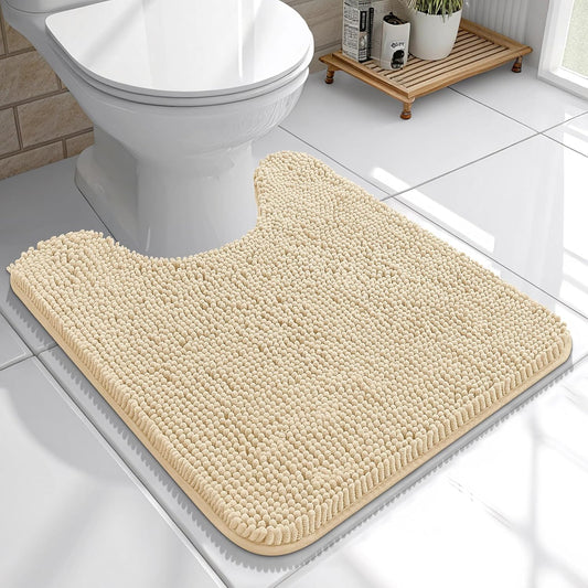 OLANLY Bathroom Rugs 30x20, Extra Soft Absorbent Chenille Bath Rugs, Rubber Backing Quick Dry, Machine Washable Bath Mats for