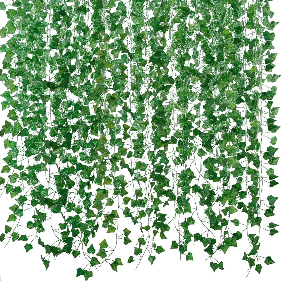 Freyalife Fake Vines for Room Decor(12 Pack 84 Feet) Aesthetic Artificial Plant Ivy Leaves Hanging Greenery Garlands for Home