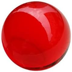 CHENGXINWENHUA Decorative Orbs for Bowls and Vases Set of 1，Diameter 3" Crystal Sphere Ball,Camera Sphere and Photography Orb (Green-1)