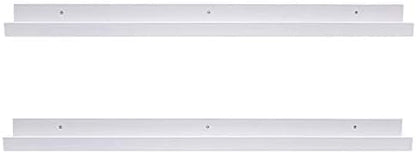 AZSKY Floating Shelves Wall Mounted Set of 2 Natural Wood Picture Shelves Wall Shelves for Bedroom Bathroom Living Room Kitchen Laundry Room Storage & Decoration 24 Inch