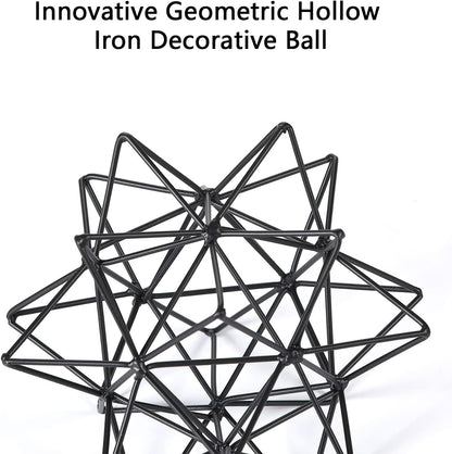 Metal Geometric Table Top Decor, 3D Metal Geometric Sculpture, Gold Abstract Sculpture for Home Decor, Table Art Decorations for Home, Living Room, Office, Bedroom
