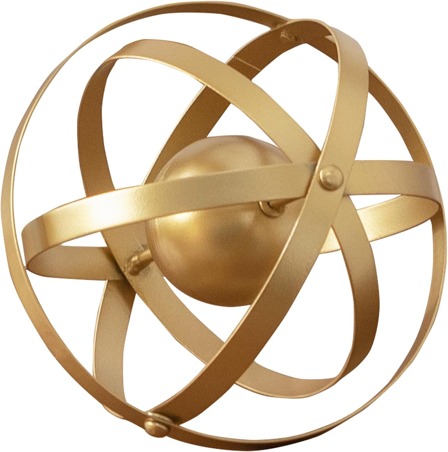 Metal Geometric Table Top Decor, 3D Metal Geometric Sculpture, Gold Abstract Sculpture for Home Decor, Table Art Decorations for Home, Living Room, Office, Bedroom