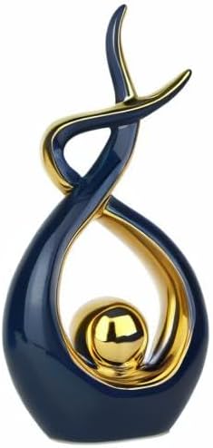 Norrclp Home Decor Modern Abstract Art Ceramic Statue Table Decorations for Dining Room Living Room Office Centerpiece