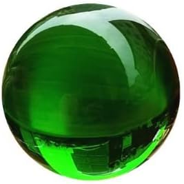 CHENGXINWENHUA Decorative Orbs for Bowls and Vases Set of 1，Diameter 3" Crystal Sphere Ball,Camera Sphere and Photography Orb (Green-1)