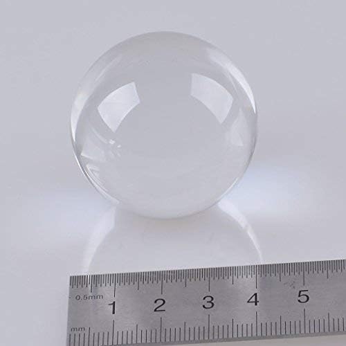 LONGWIN 50mm(2 inch) K9 Photography Solid Crystal Glass Ball Sphere with Free Stand Suncatcher (Clear)