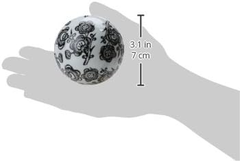 Red Lantern 3" Blue & White Decorative Porcelain Ball Set