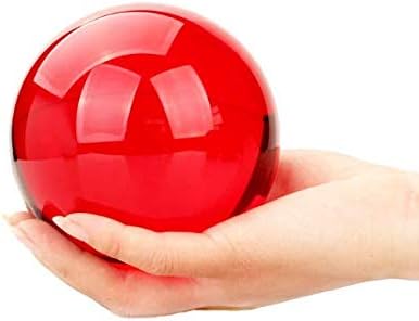 CHENGXINWENHUA Decorative Orbs for Bowls and Vases Set of 1，Diameter 3" Crystal Sphere Ball,Camera Sphere and Photography Orb (Green-1)
