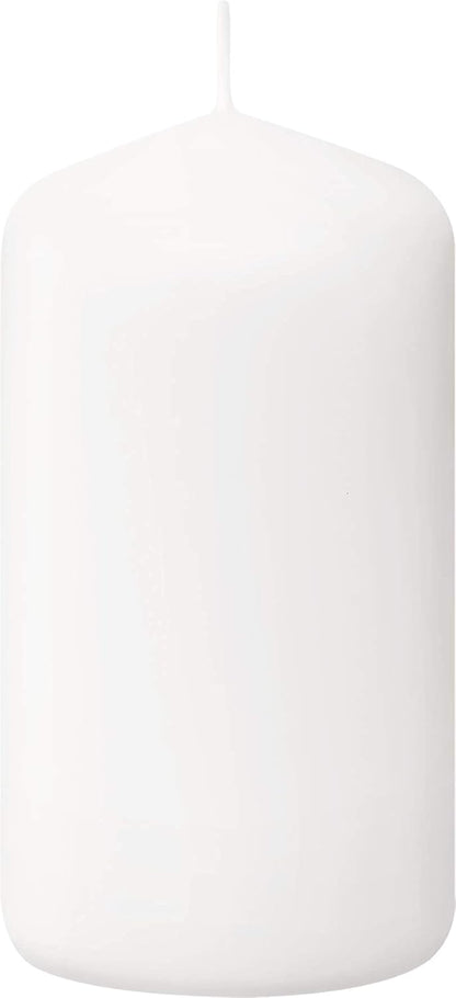 Bolsius White Pillar Candles – 2x6 Unscented Candle Set of 20 – Dripless, Smokeless, and Clean Burning Household Dinner Candles – Perfect for Weddings, Parties, Dinners – 20 Decorative Candles