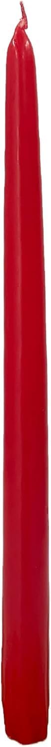 D'light Online White Taper Candles, 10 Inch Premium Quality Candles Hand-Dipped Tapered Candles, Dripless, Smokeless and Unwrapped Bulk Pack for Events - Set of 12 (10 Inch, White)