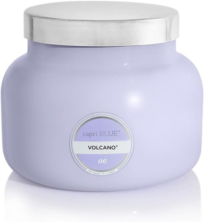 Capri Blue Volcano Scented Candles - Luxury Glass Jar Candles for Home Scented with Tropical Fruit & Sugared Citrus - Soy Wax Blend - Blue Color (19 oz)