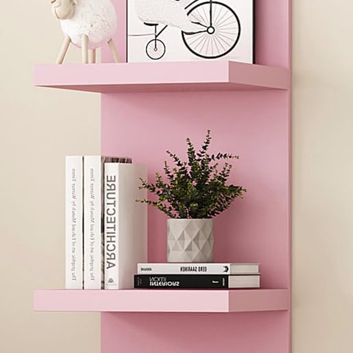 LitaEther Versatile 7 Tier Wall Shelf Unit,White Lack Wall Shelf,Display Floating Shelf with LED Remote Control Light