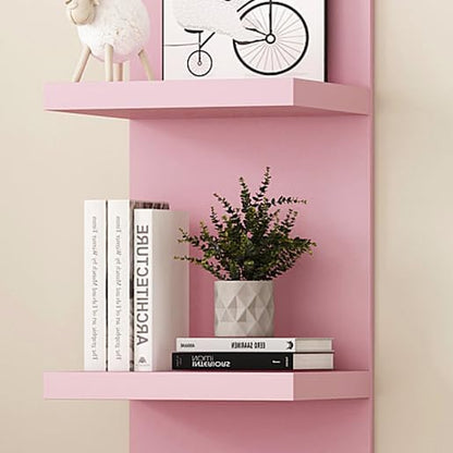 LitaEther Versatile 7 Tier Wall Shelf Unit,White Lack Wall Shelf,Display Floating Shelf with LED Remote Control Light