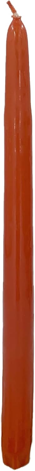 D'light Online White Taper Candles, 10 Inch Premium Quality Candles Hand-Dipped Tapered Candles, Dripless, Smokeless and Unwrapped Bulk Pack for Events - Set of 12 (10 Inch, White)