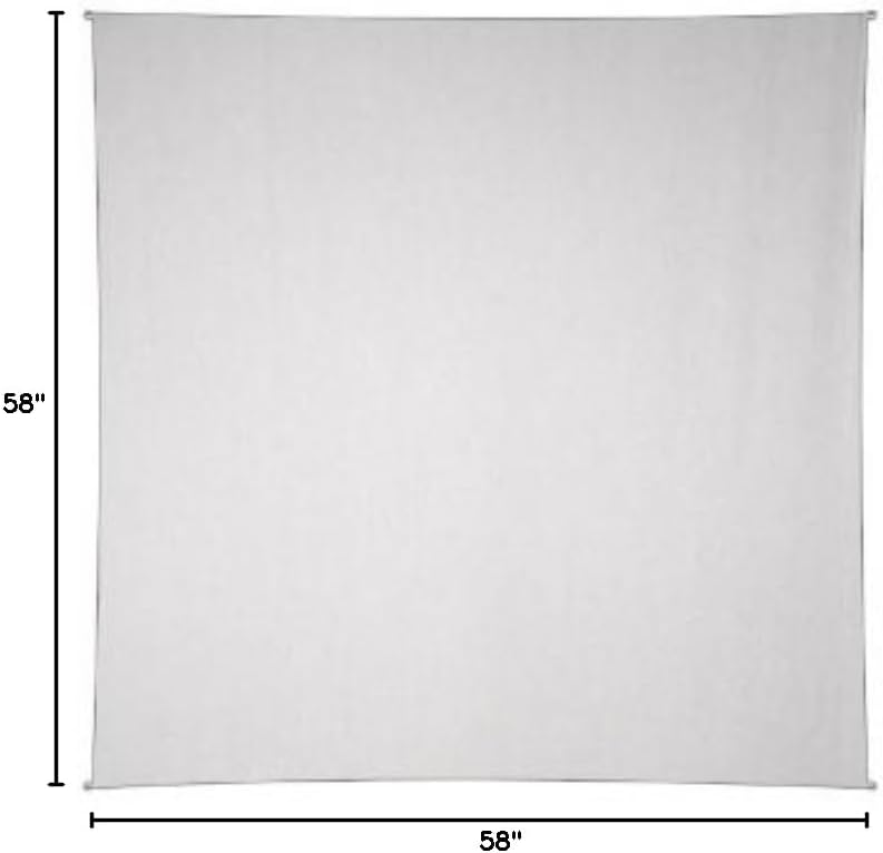 Sunshine Joy Plain White Tapestry 100% Cotton 58x58 Inches