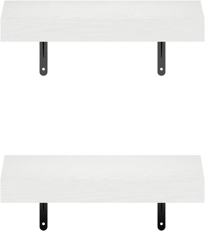 Furinno Rossi 5-Tier Wall Mount Floating Radial Corner Shelf, White