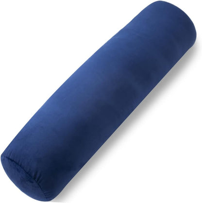 1 MIDDLE ONE Body Pillow for Adults, Bolster Pillow with Removable Velvet Cover, Long Round Cervical Roll Pillow, 47 x 7.87 Inches, Grey