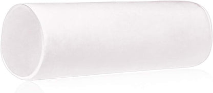 Tinbolunce Memory Foam Roll Pillow for Knee/Leg/Neck - Full Moon Bolster/Round Cylinder Pillow for Sleeping on Side or Back - Removable Cooling Cover Length 18" x 6" Diameter (Navy Blue)